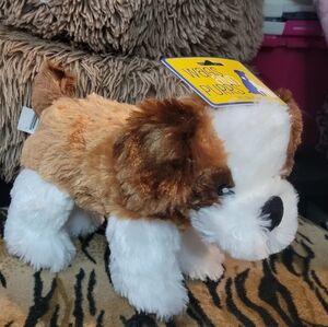 Dog or Puppy Toy Fluffy Plush Puppy Toy w Squeak med / large ea.